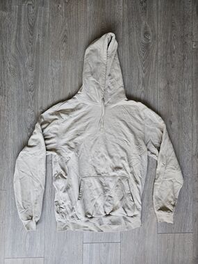 Divided Men's Hooded Pullover in Light Beige